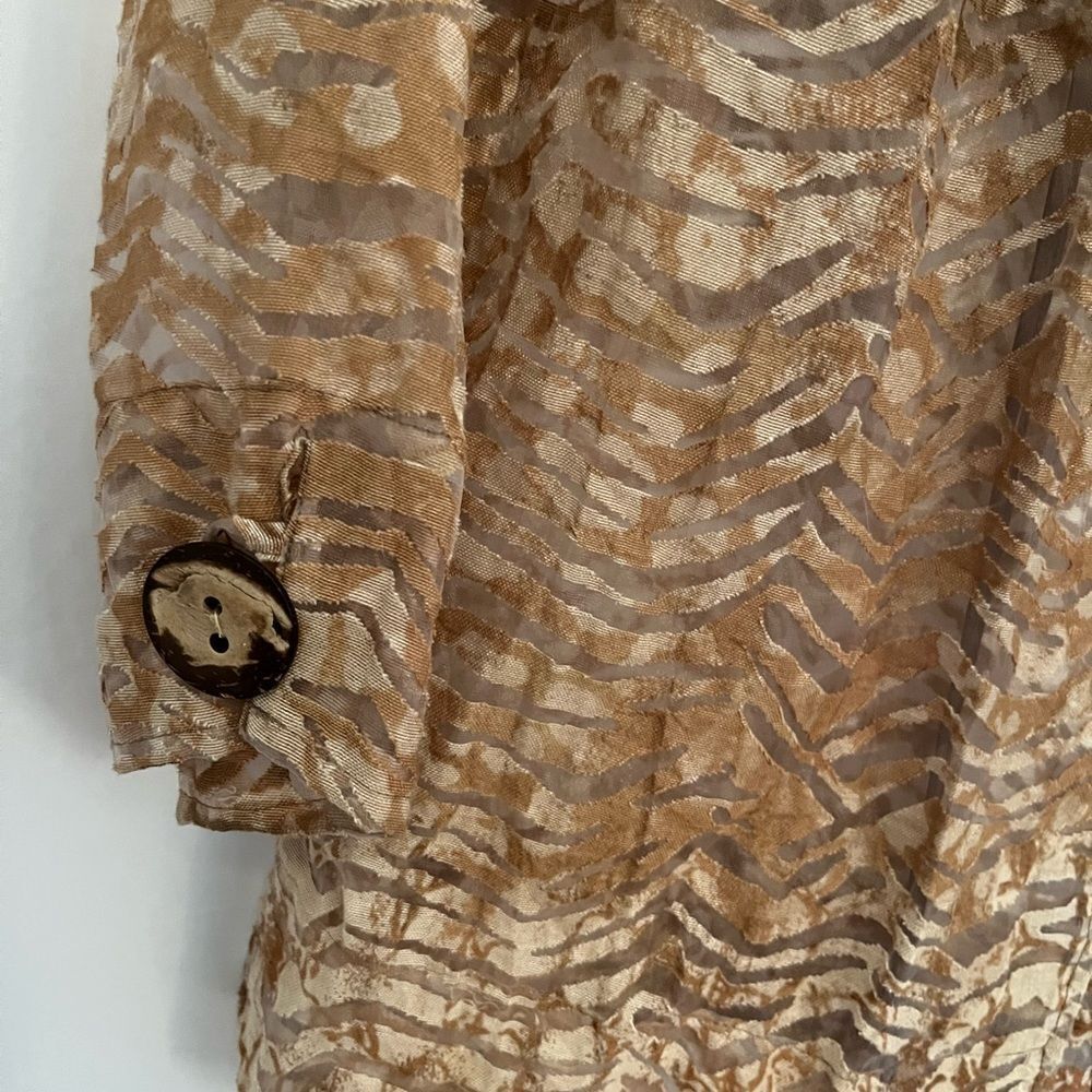 MULTIPLES Brown Patterned Shirt - Picture 2 of 4